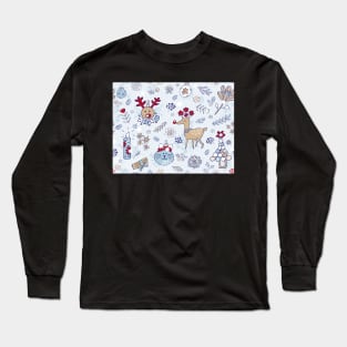 rudis winter florals Long Sleeve T-Shirt